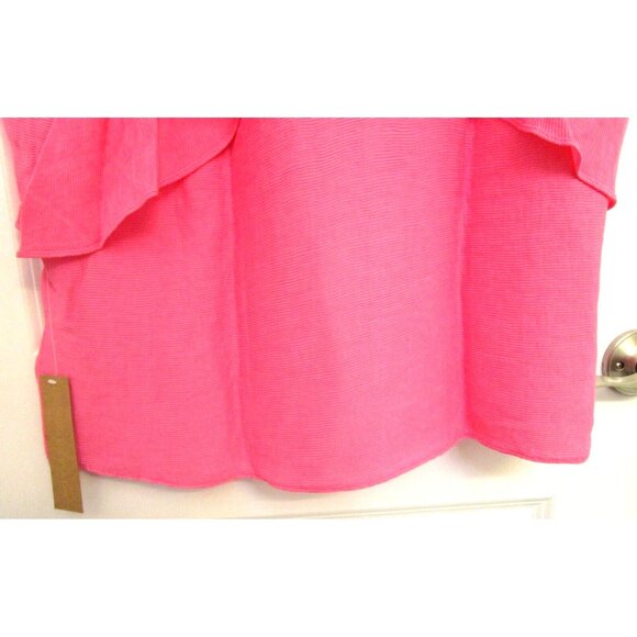 Rachel Roy Curvy Collection Plus Size Pink Ruffled Short Sleeve Top Size 1X NWT - Picture 13 of 16